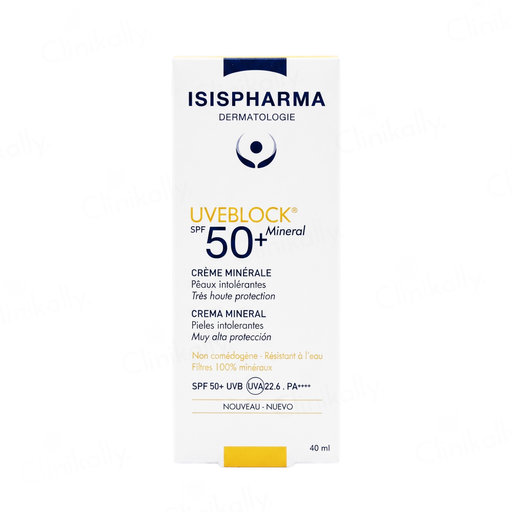 Isispharma UVE Block Mineral Cream Sunscreen SPF 50+ PA++++